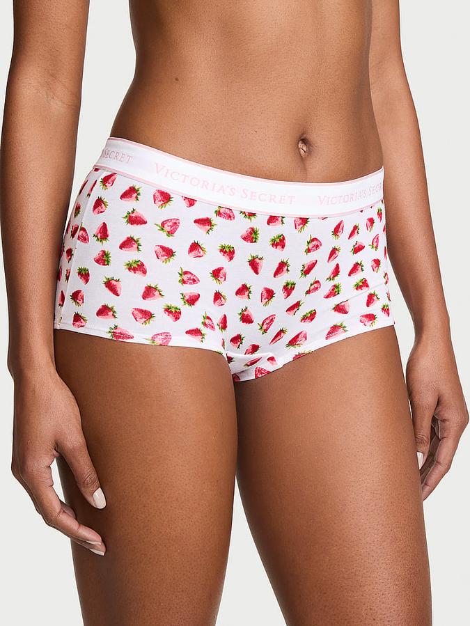 Logo Cotton Boyshort Panty