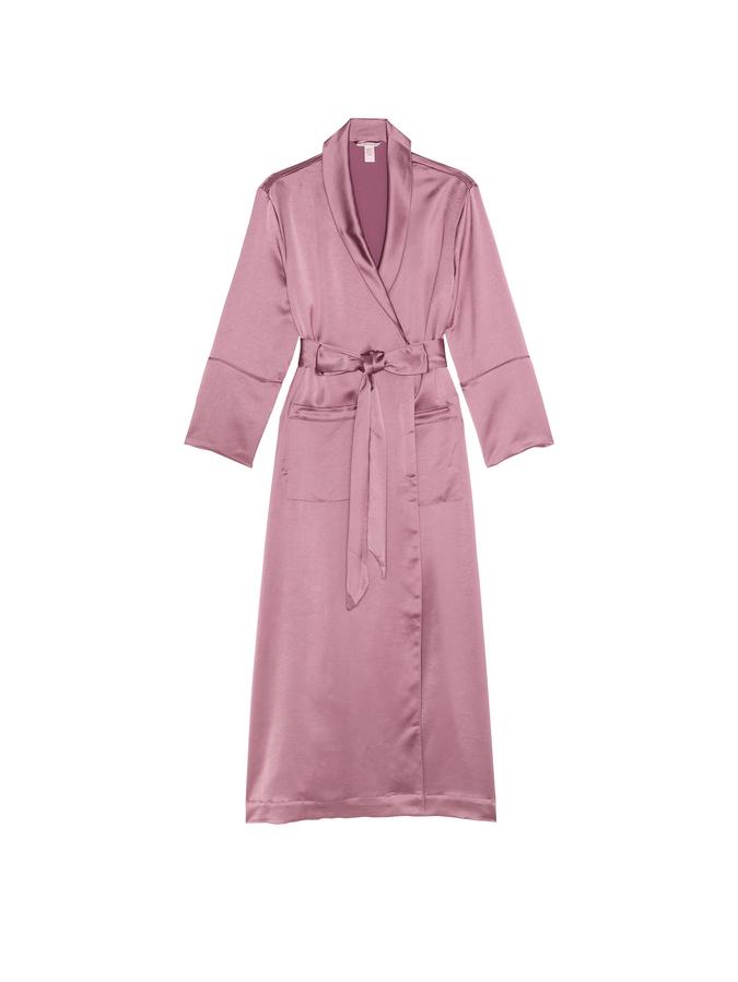 Luxe Satin Long Robe image number 2
