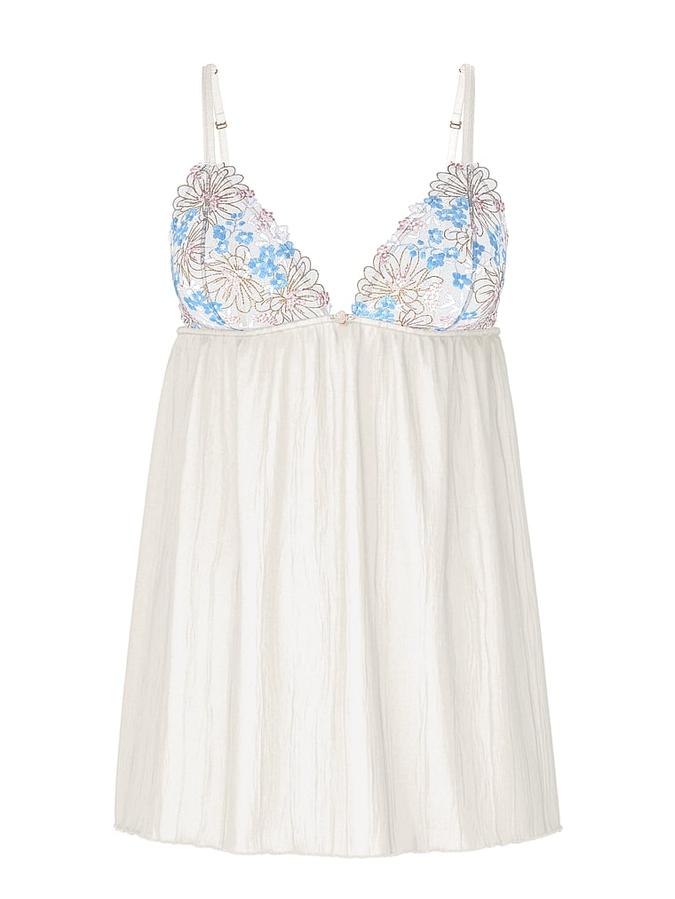 Wildflower Chiffon Pleated Babydoll Set image number 2