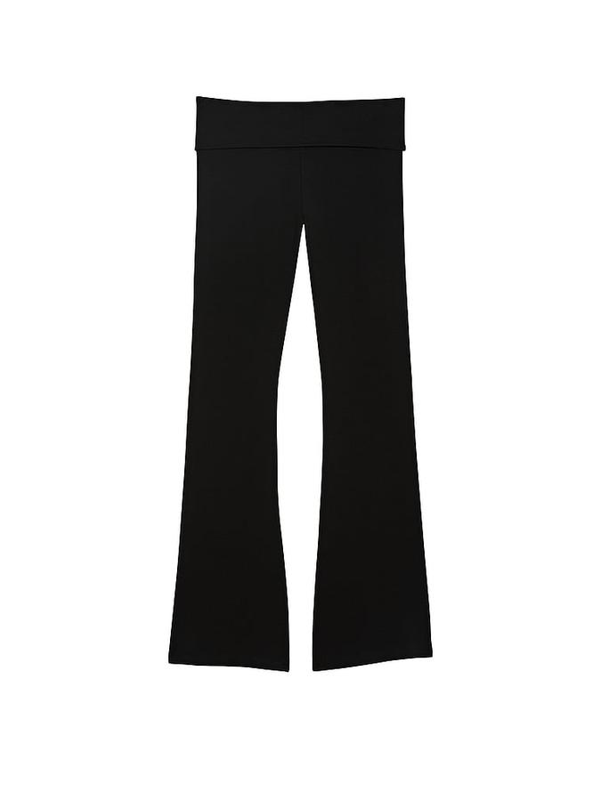 Cotton Foldover Flare Leggings image number 2