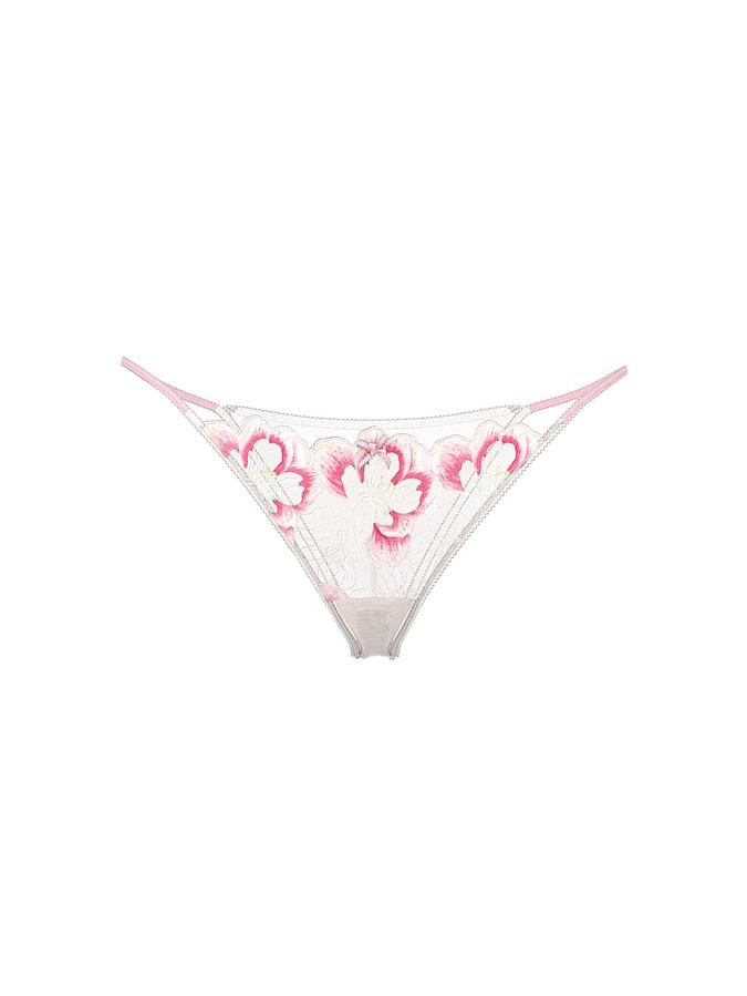 Peony Embroidery Brazilian Panty image number 2