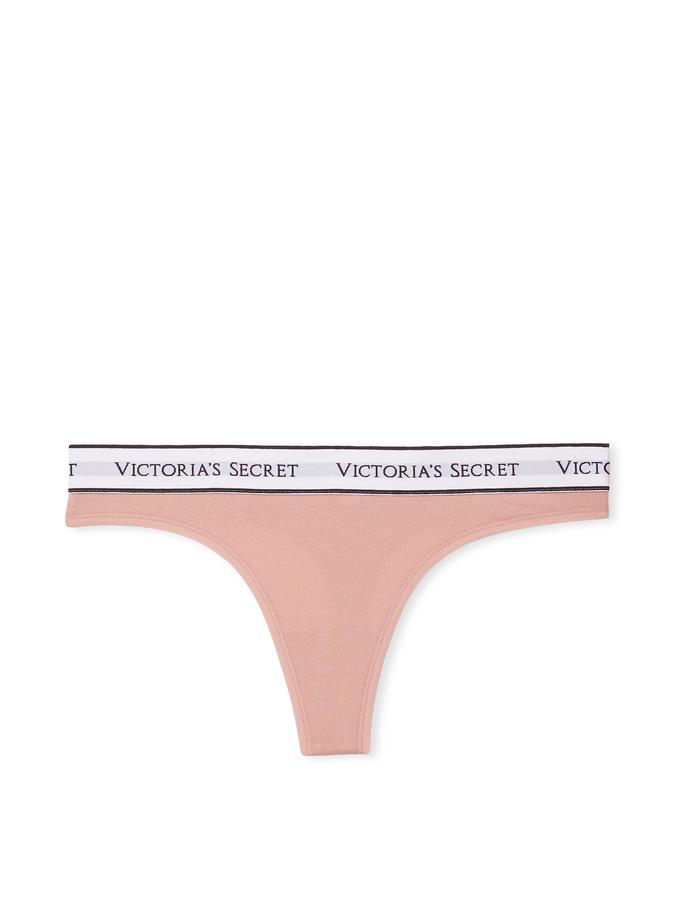 Logo Cotton Thong Panty Logo Cotton Thong Panty image number 2