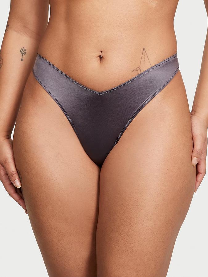 Strappy Back High-Leg Thong Panty