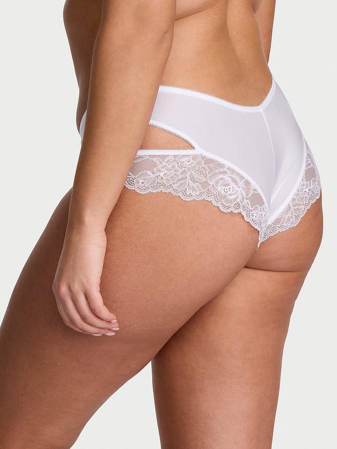 Rose Lace-Trim Cut-Out Cheeky Panty