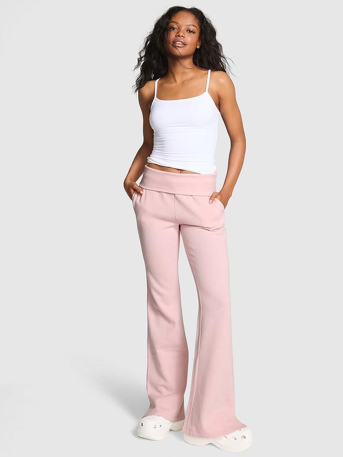 Ivy Fleece Foldover Flare Sweatpants image number 0