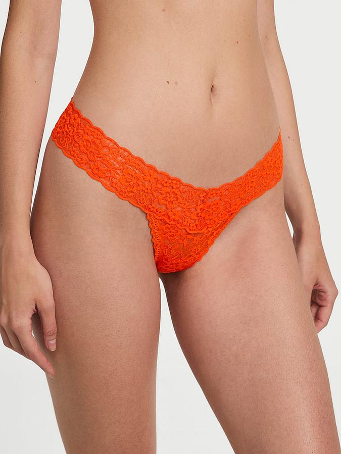 Blossom Lace Thong Panty image number 0