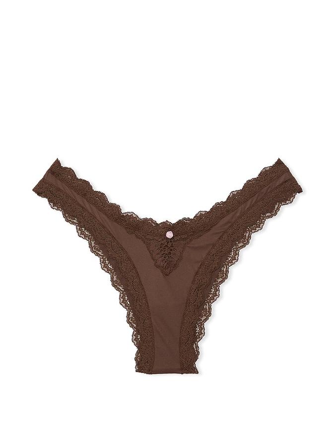 Lace-Trim Brazilian Panty image number 2