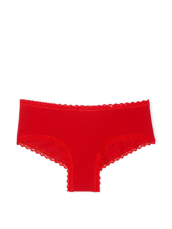 Cotton Lace-Waist Cheeky Panty image number 2