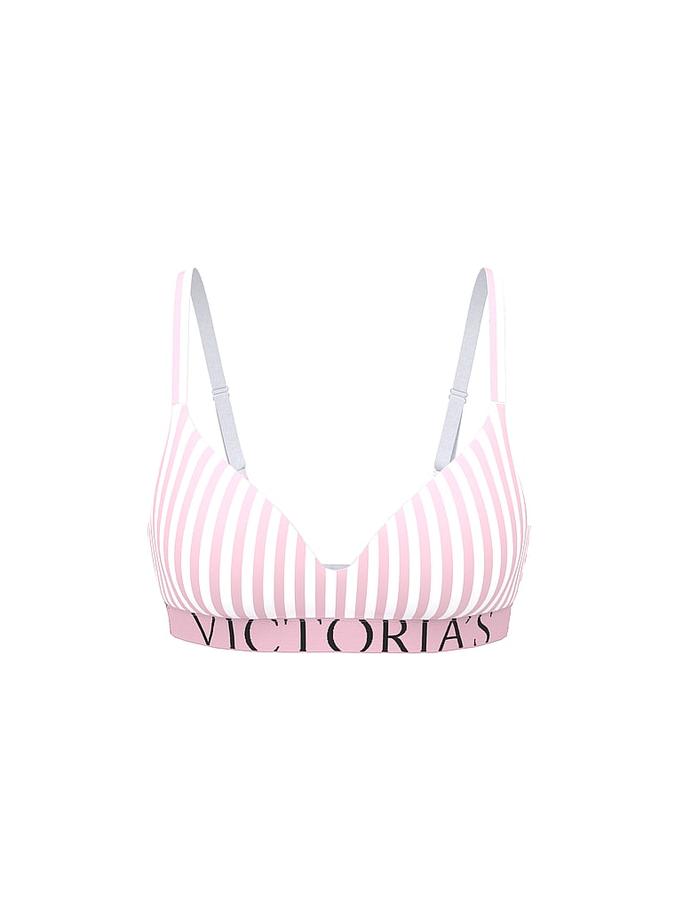 Cotton Exploded Logo Lightly Lined Wireless Bra image number 2