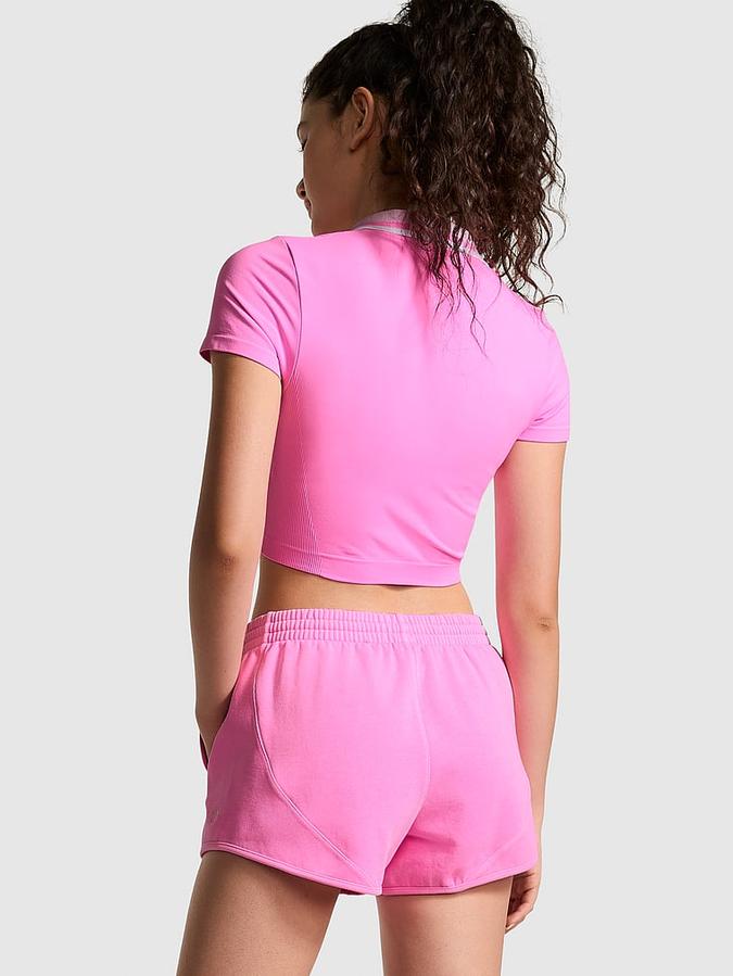 Ivy Fleece Curved Hem Shorts image number 1