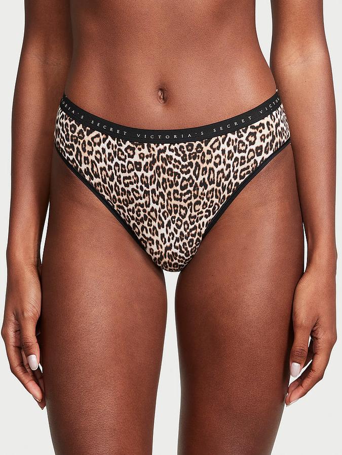 Stretch Cotton High-Leg Brief Panty image number 0