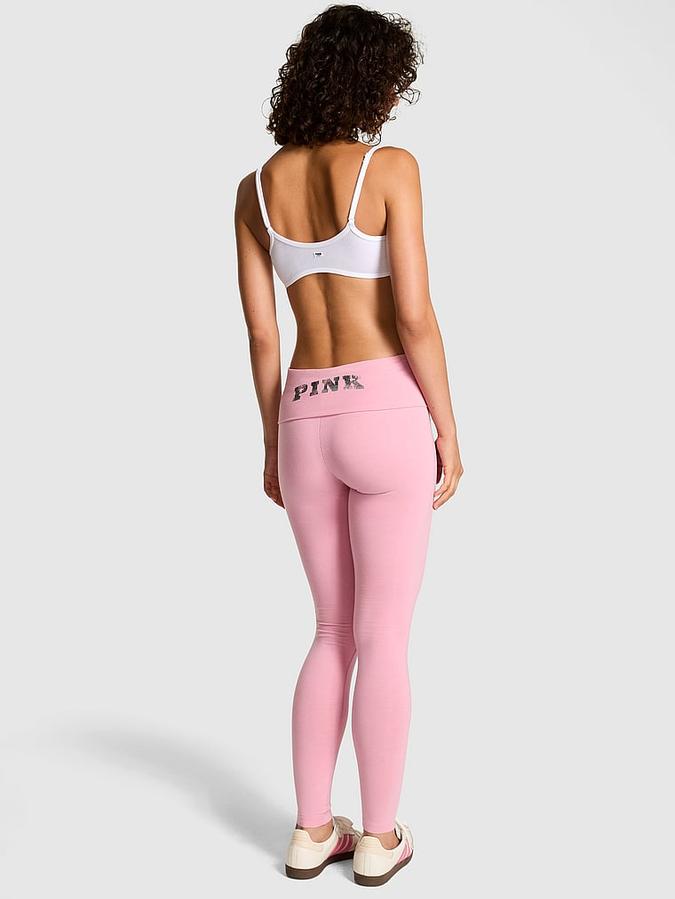 All-Day Cotton Foldover Leggings image number 1