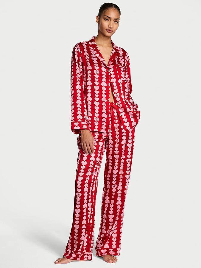 Signature Satin Long Pajama Set