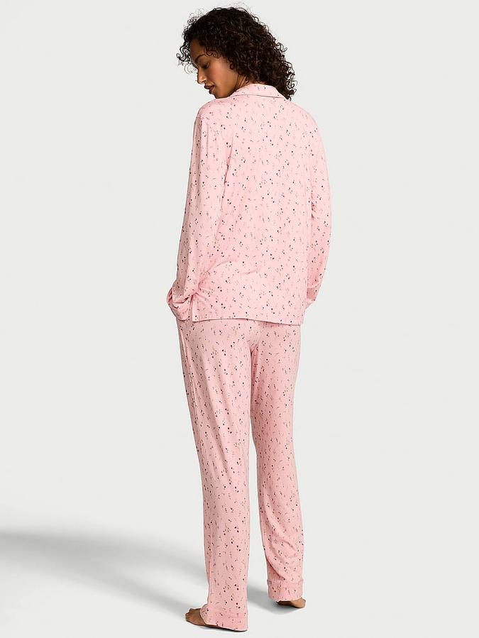 Modal Soft Long Pajama Set image number 1