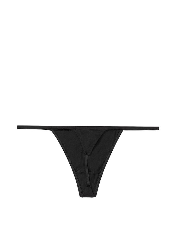 Stretch Cotton V-String Panty image number 2