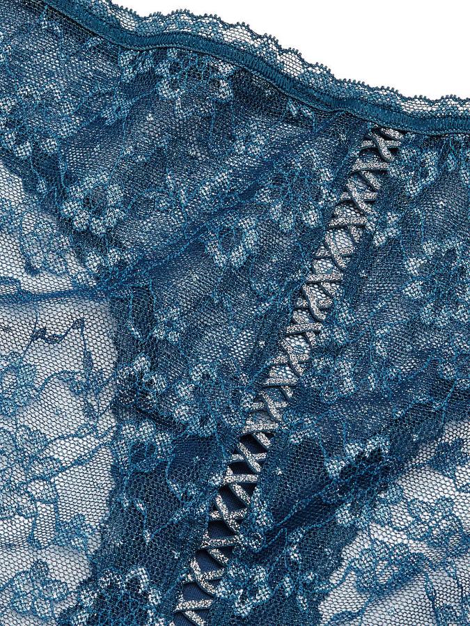 Shimmer Lace Lace-Up Bikini Panty image number 3