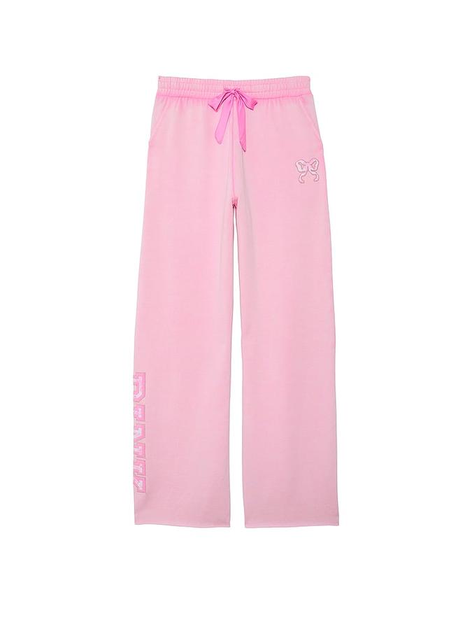 PINK x LoveShackFancy Wide-Leg Sweatpants image number 2