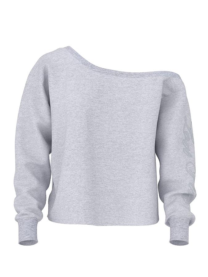 Campus Fleece&trade; Rib Off-The-Shoulder Sweatshirt image number 2