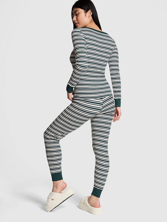 Thermal Long Bling Pajama Set image number 1