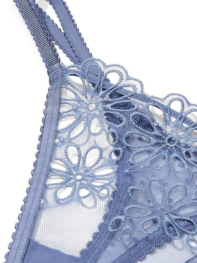 Eyelet Mesh Strappy String Thong Panty image number 1