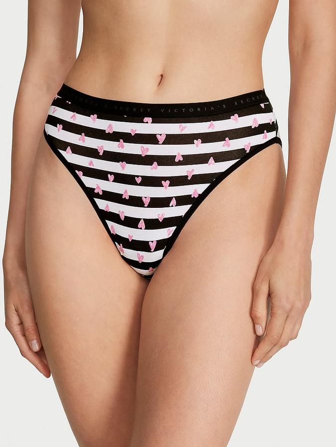 Stretch Cotton High-Leg Brief Panty image number 0