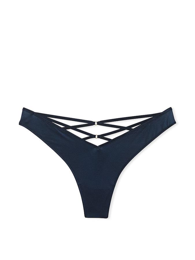 Strappy Back High-Leg Thong Panty image number 2