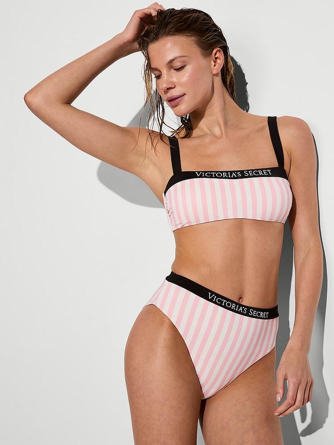 Essential Logo Bandeau Bikini Top