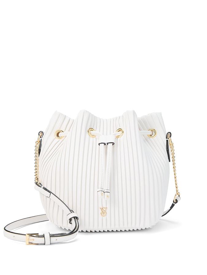 The Victoria Mini Bucket Bag Coconut White