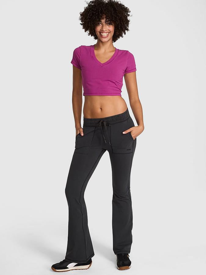 All-Day Cotton Pocket Flare Leggings
