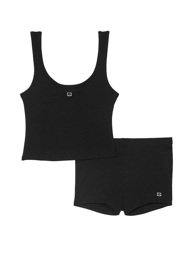 100% Cotton Tank & Shorts Pajama Set image number 0