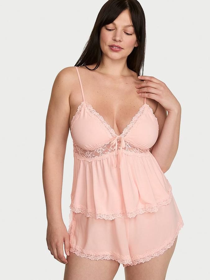 SoSoft? Modal Lace-Trim Cami & Shorts Set