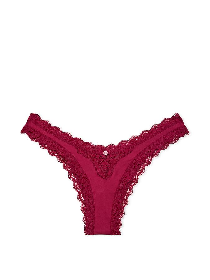 Lace-Trim Brazilian Panty image number 2