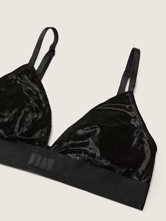 Velvet Triangle Bralette image number 3
