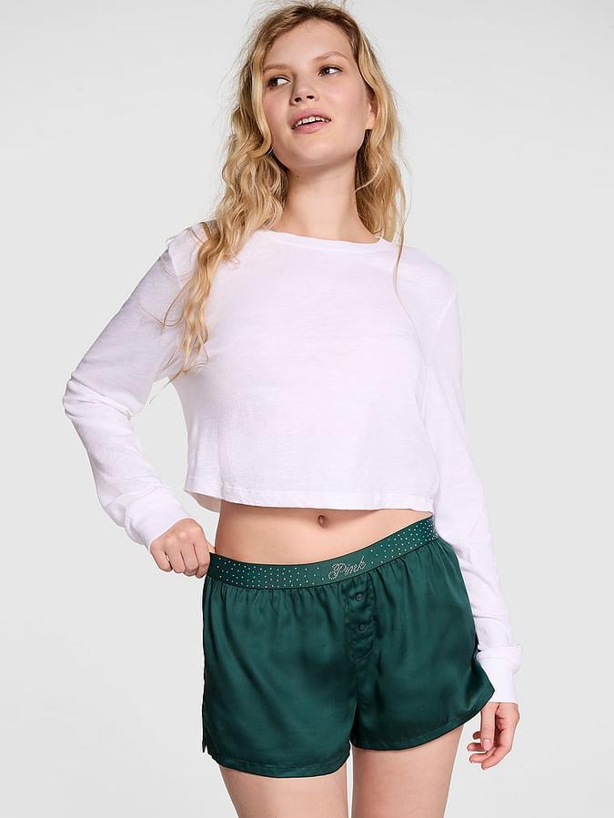 Silky Sleep Shine Boxy Pajama Shorts image number 0