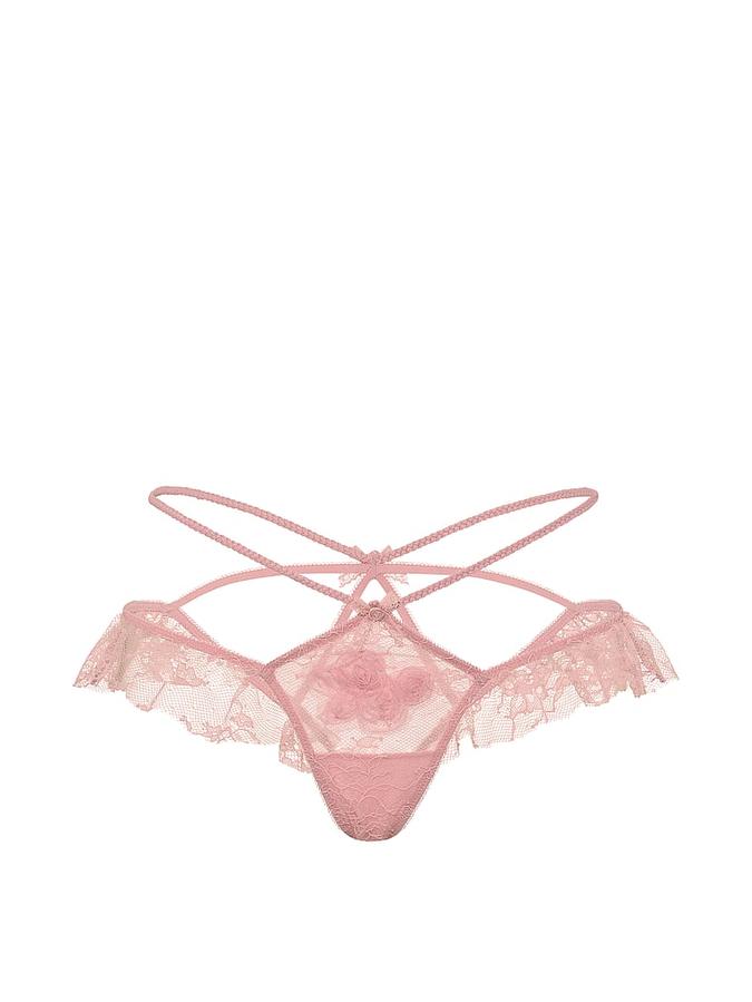 Rosette Reverie Open-Back Flutter Panty image number 2