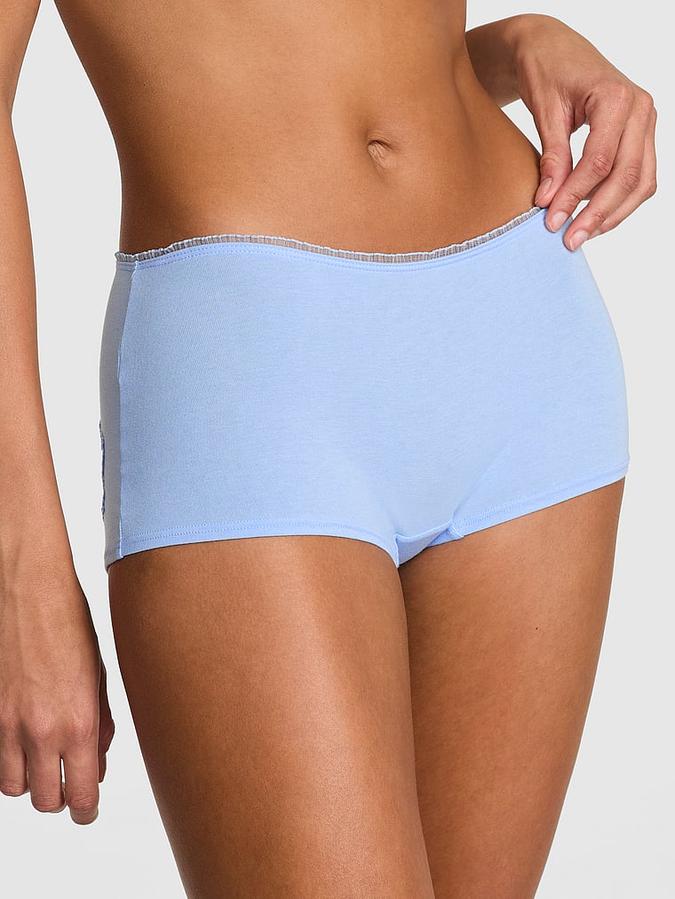 Cotton Daisy Patch Boyshort Panty image number 0