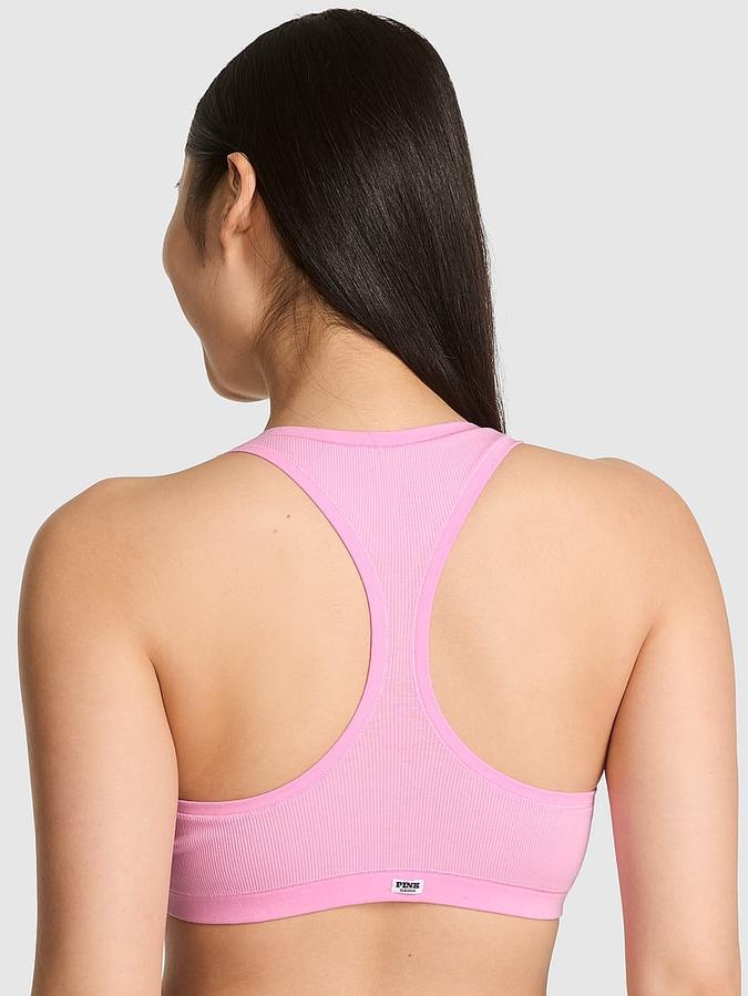 Cotton Dorm Unlined Racerback Bralette image number 1