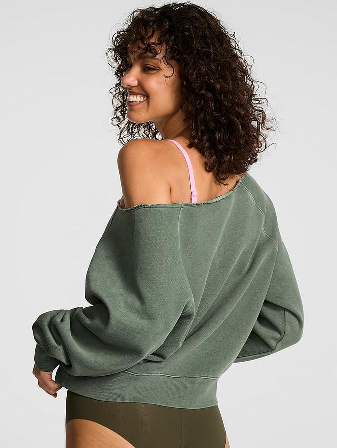 Ivy Fleece Off-The-Shoulder Sweatshirt image number 1