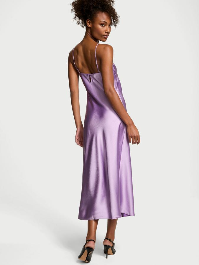 Luxe Satin Long Slip Dress image number 1