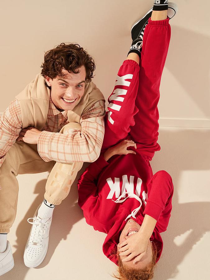 Fleece Baggy Campus Sweatpants image number 4