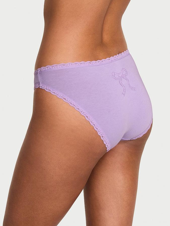 Cotton Lace Bow Bikini Panty