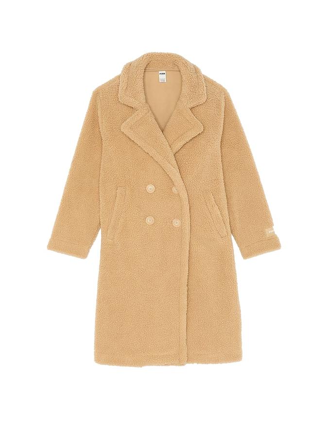 Plush Teddy Long Coat image number 2