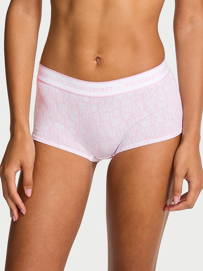 Logo Cotton Boyshort Panty