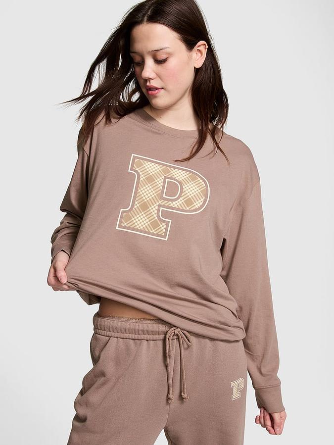 Campus Cotton Long-Sleeve Tee image number 0