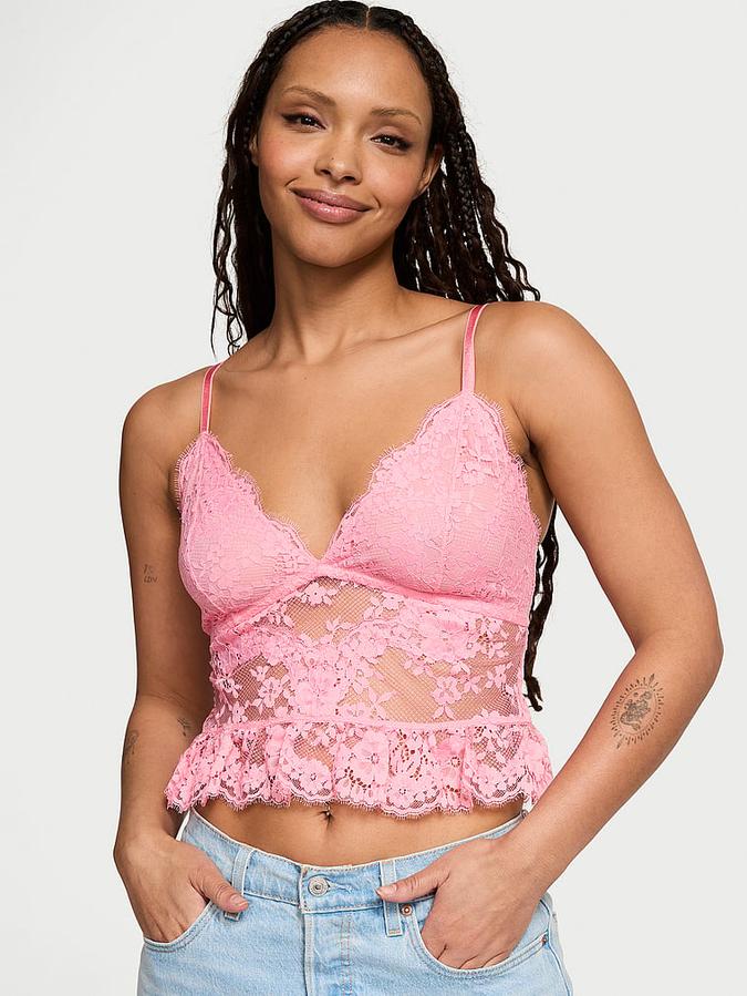 Dare to Dream Lace Flounce Bra Top image number 0