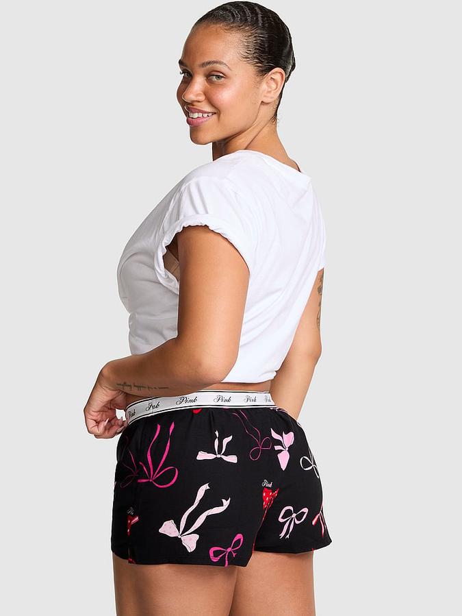 Flannel Boxy Pajama Shorts