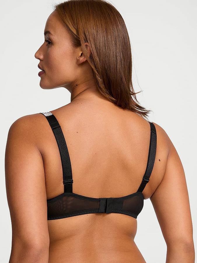 Shine Strap Lace Push-Up Bra image number 1