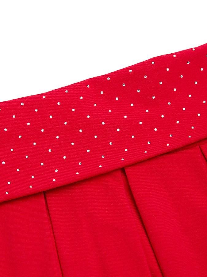 All-Day Cotton Foldover Pleated Skort image number 4