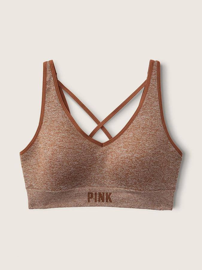 Pink Active Seamless Air Medium-Impact Sports Bra image number 2
