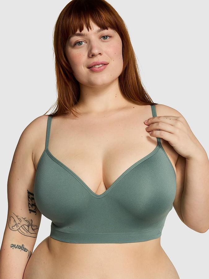 Seamless Wireless Push-Up Bralette image number 0